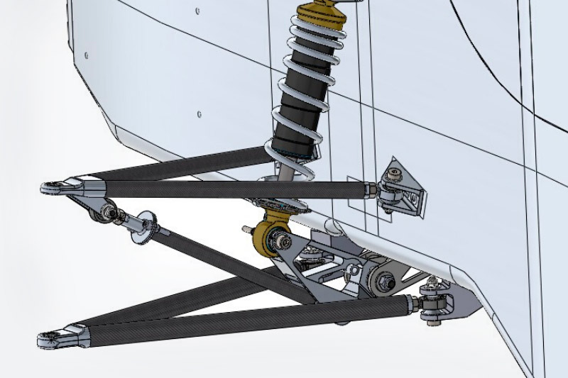 piezas metalicas soporte suspension coche